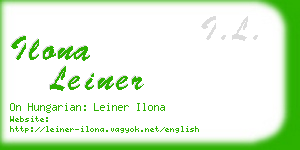 ilona leiner business card